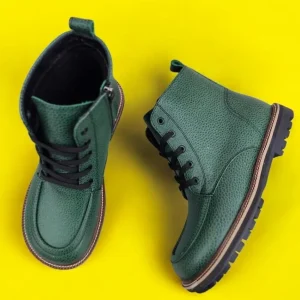 Brown Leather Winter Boots Handmade Anatomical Ankle Boots